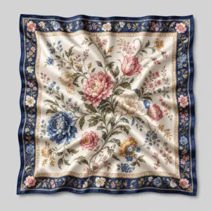 Silk Egyptian Motif Scarf